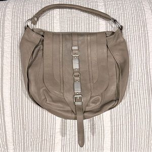 Ash Leather Hobo Bag